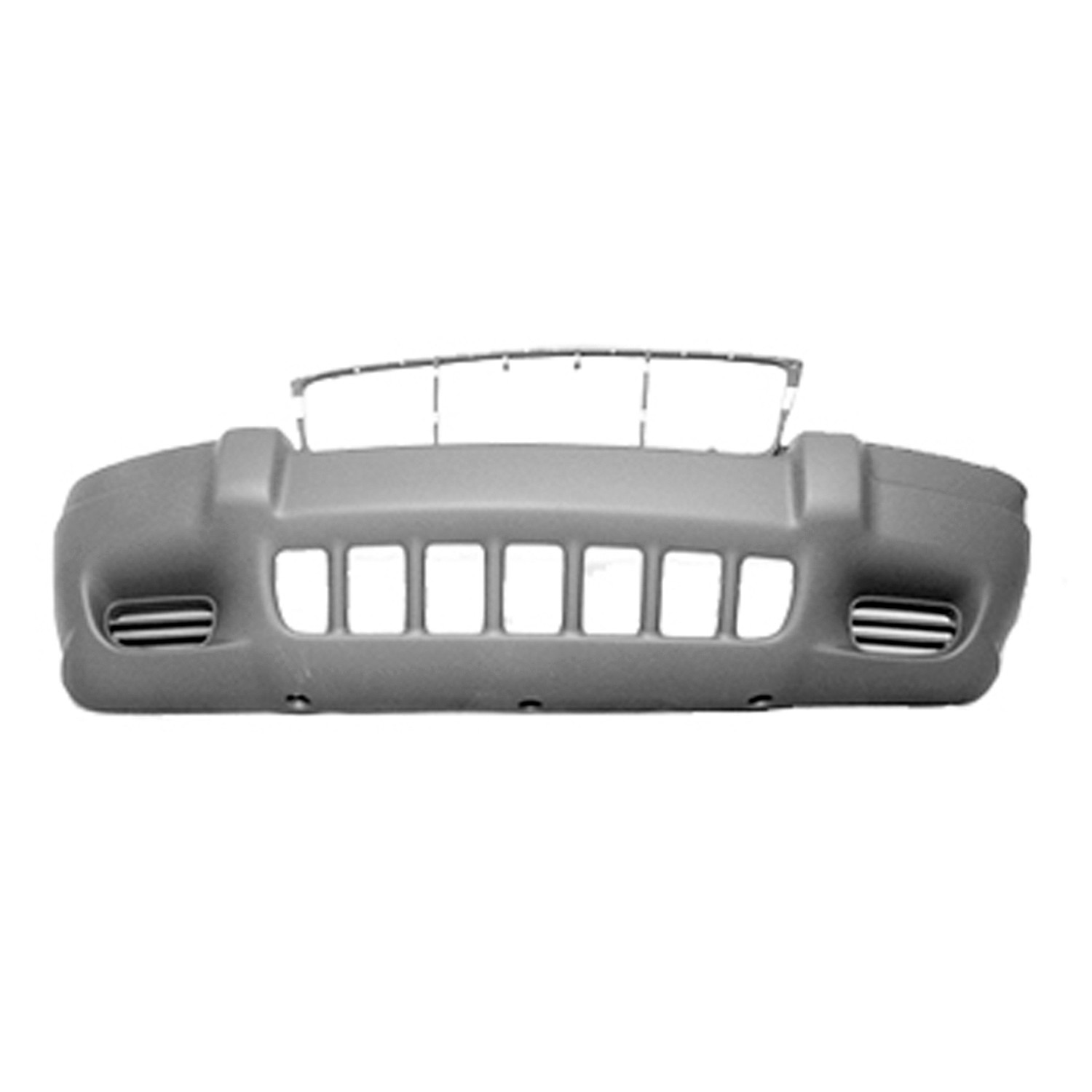 Bumper Cover Front To 8-1-01 w/o Fog Lamps Dark Gray for Jeep Grand Cherokee Laredo Sport 1999–2003