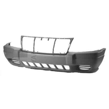 Bumper Cover Front w/Fog Lamps Dark Brownstone/Light Gray CAPA for Jeep Grand Cherokee Laredo Sport 1999–2003