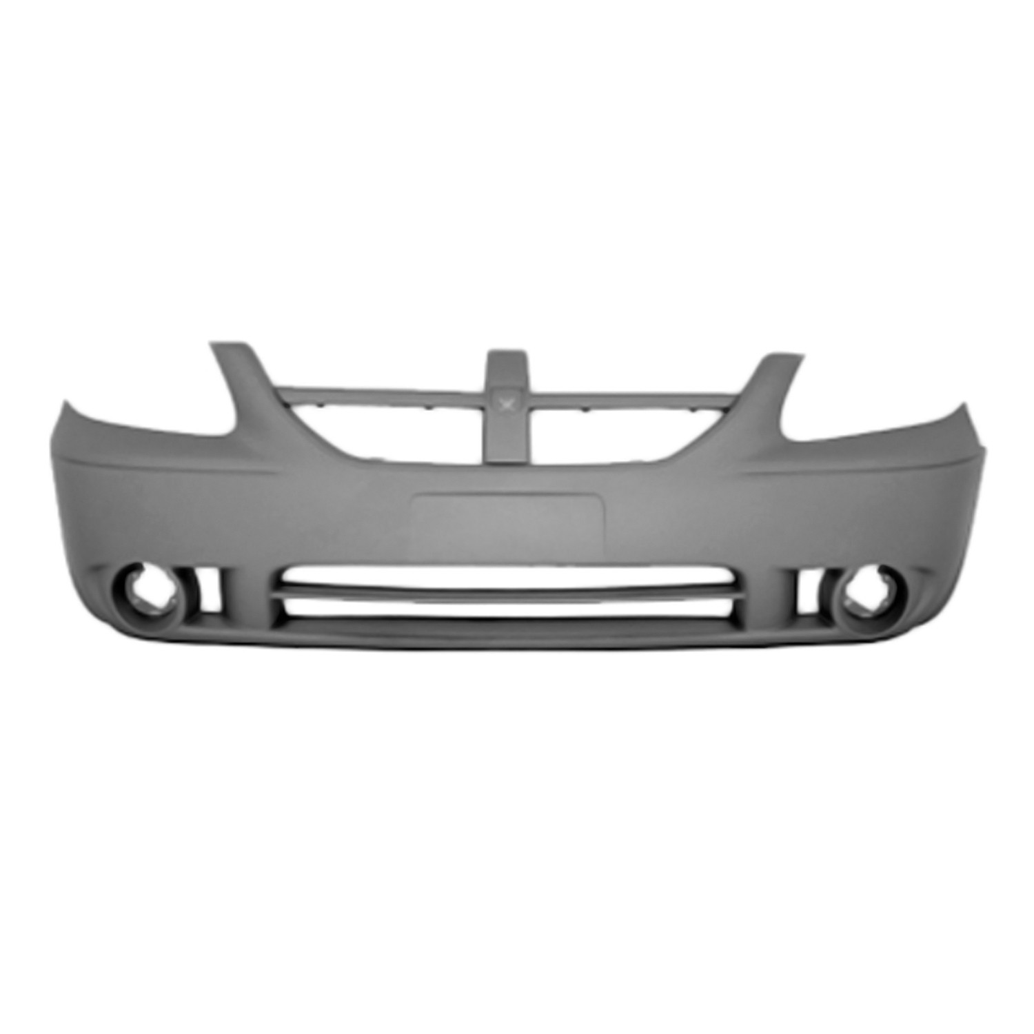 Bumper Cover Front w/o Fog Lamps Primed for Dodge Grand Caravan 2005–2007