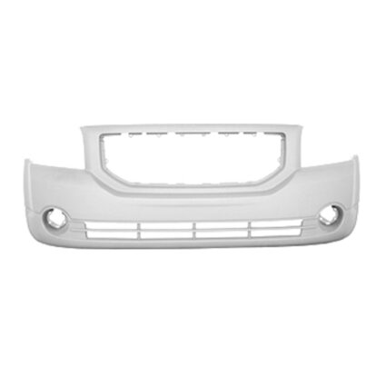 Bumper Cover Front w/Fog Lamps w/o Foam Absorber Primed for Dodge Caliber SXT SE 2007–2012