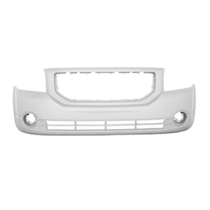Bumper Cover Front w/Fog Lamps w/o Foam Absorber Primed CAPA for Dodge Caliber SXT SE 2007–2012