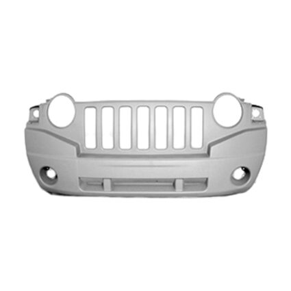 Bumper Cover Front w/o Rallye Pkg Primed CAPA for Jeep Compass 2007–2010