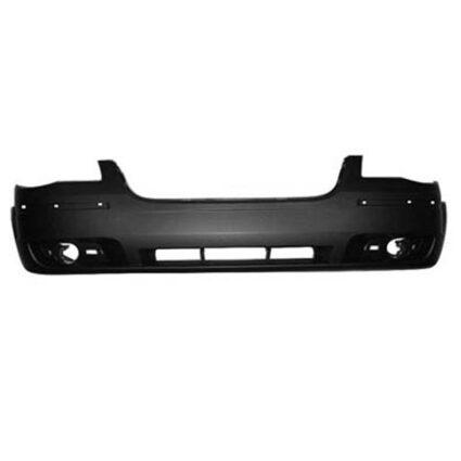 Bumper Cover Front w/o Headlamp Washer w/Chrome Insert Primed CAPA for Chrysler Town & Country 2008–2010