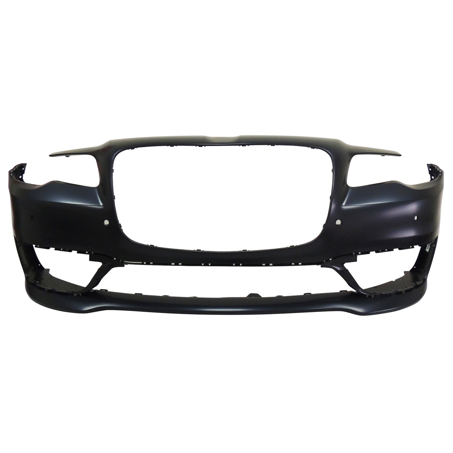 Bumper Cover Front w/Appearance Pkg w/Parking Sensors Type 1 6 Sensor Holes Primed for Chrysler 300 S 2017–2023