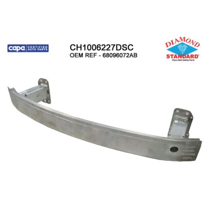 Bumper Cover Reinforcement Front w/o Adaptive Cruise Control w/o Tow Hook CAPA for Jeep Cherokee 2014–2018