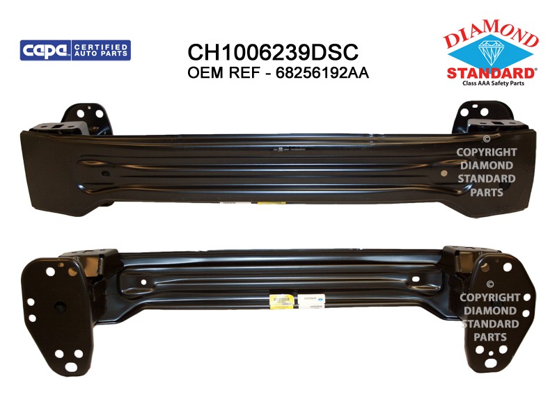 Bumper Cover Reinforcement Front CAPA for Jeep Renegade Trailhawk 2015–2018