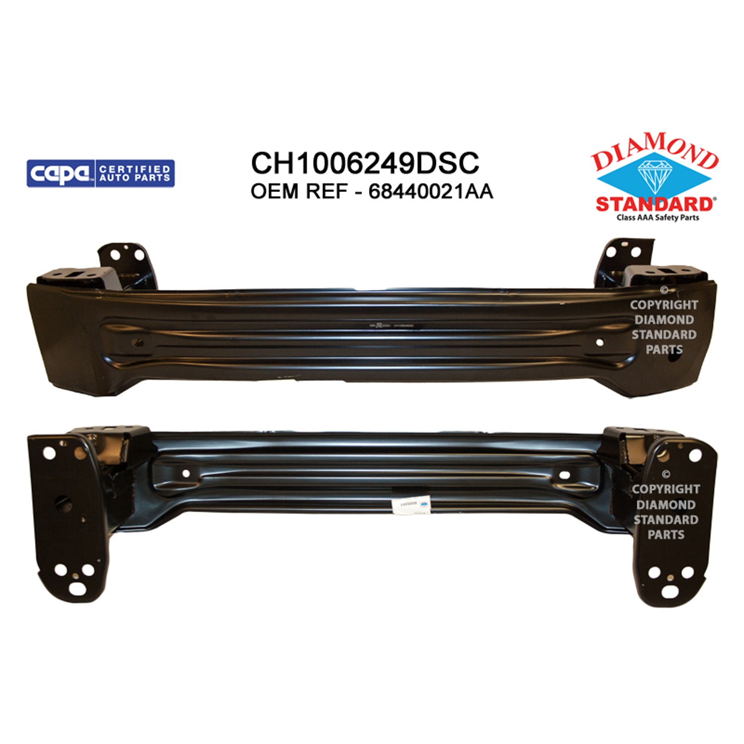 Bumper Cover Reinforcement Front CAPA for Jeep Renegade Trailhawk Upland 2019–2023