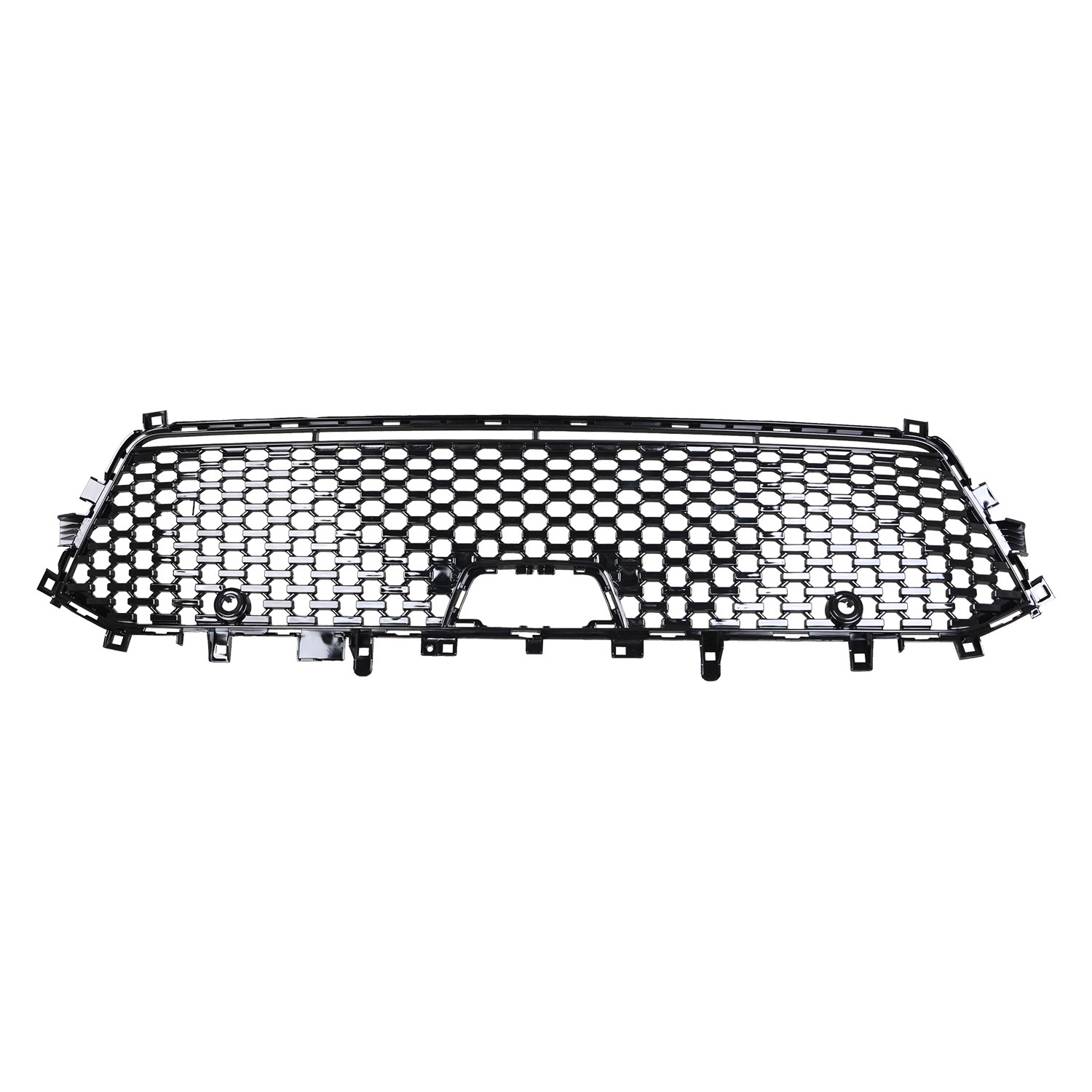 Bumper Cover Grille Front w/o Tow Hooks w/o Advanced Park Assist Black Outline CAPA for Jeep Grand Cherokee 2022–2024