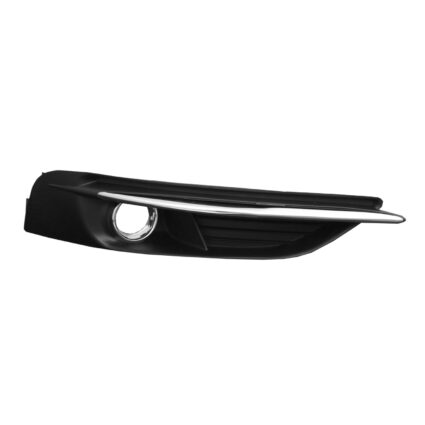 Bumper Insert Front Right Outer Grille w/Fog Lamps Chrome/Black for Chrysler 200 2011–2014