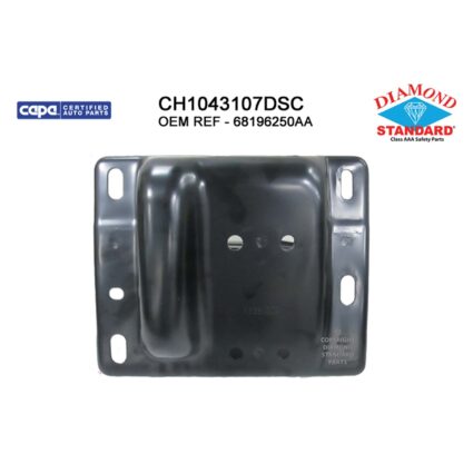 Bumper Cover Support Front Right w/o Tow Hooks CAPA for Ram 3500 2500