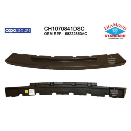 Bumper Impact Absorber Front w/o Fog Lamps CAPA for Dodge Challenger 2015–2023