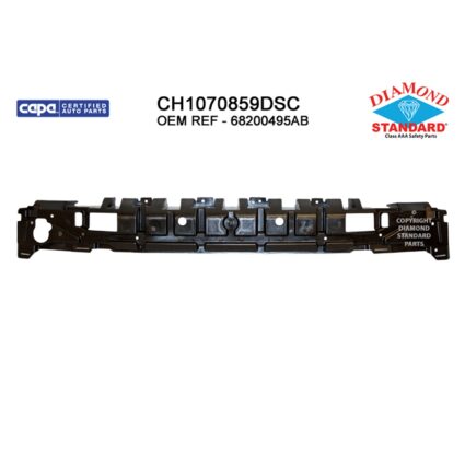Bumper Impact Absorber Front CAPA for Jeep Cherokee Limited Sport Latitude North Overland Latitude Plus 2018