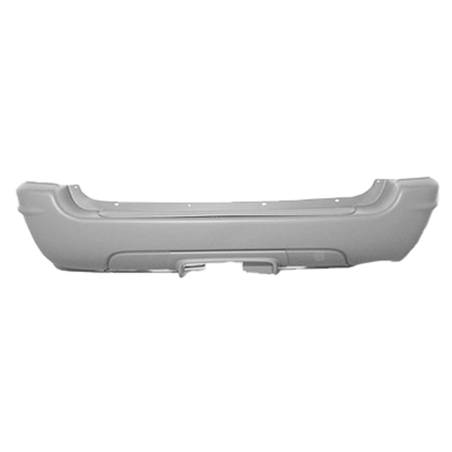 Bumper Cover Rear w/Hitch Bezel Primed for Jeep Grand Cherokee Limited Overland 1999–2004