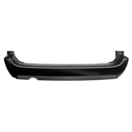 Bumper Cover Rear w/o Chrome Molding w/o Rear Object Sensors w/Black Trim w/o Backup Sensor w/Stow/Go CAPA for Dodge Grand Caravan 2005–2007