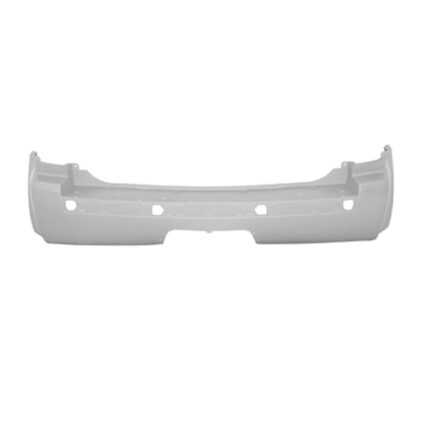 Bumper Cover Rear w/Chrome Strip w/Hitch Primed CAPA for Jeep Grand Cherokee Limited S Limited 2005–2010