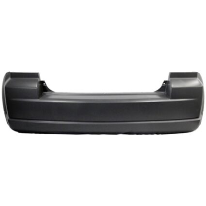 Bumper Cover Rear w/o Chrome Exhaust Tip Primed CAPA for Dodge Caliber 2007–2012