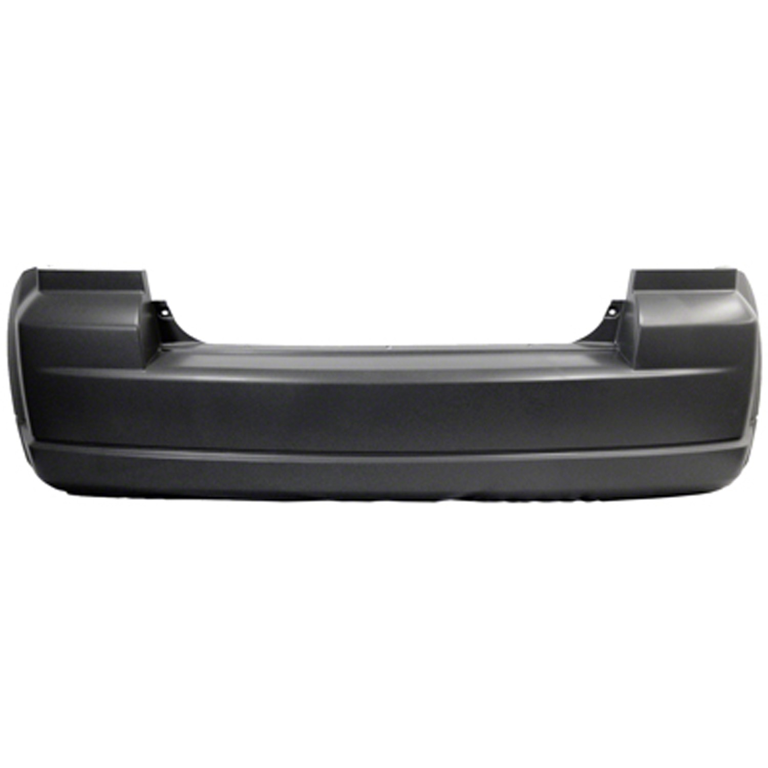 Bumper Cover Rear w/o Chrome Exhaust Tip Primed CAPA for Dodge Caliber 2007–2012