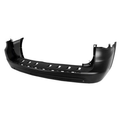 Bumper Cover Rear w/Blind Spot Sensor Primed CAPA for Chrysler Town & Country 2011–2016