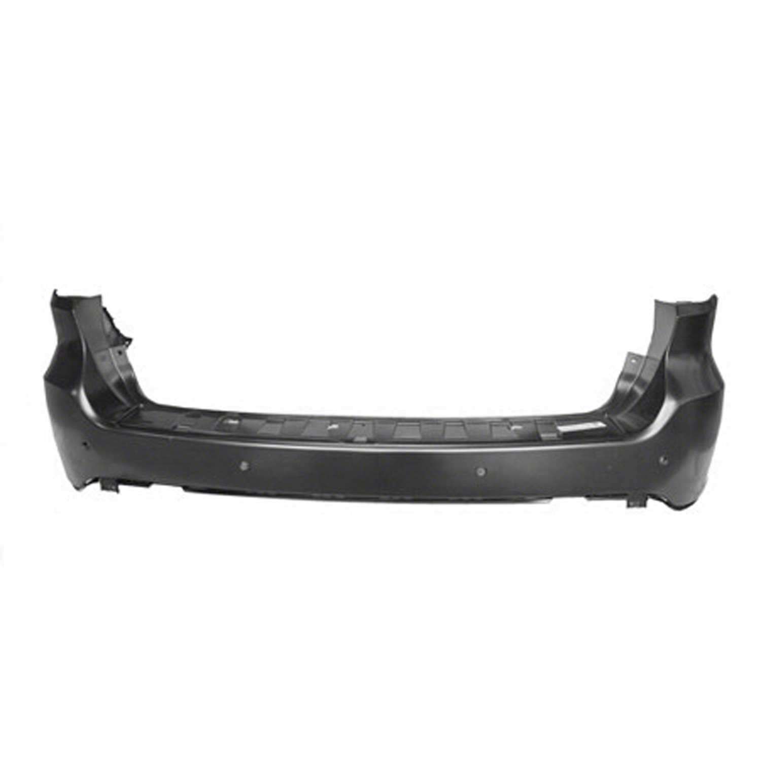Bumper Cover Rear w/Parking Sensors w/o Blind Spot Detection Primed CAPA for Dodge Durango 2011–2015