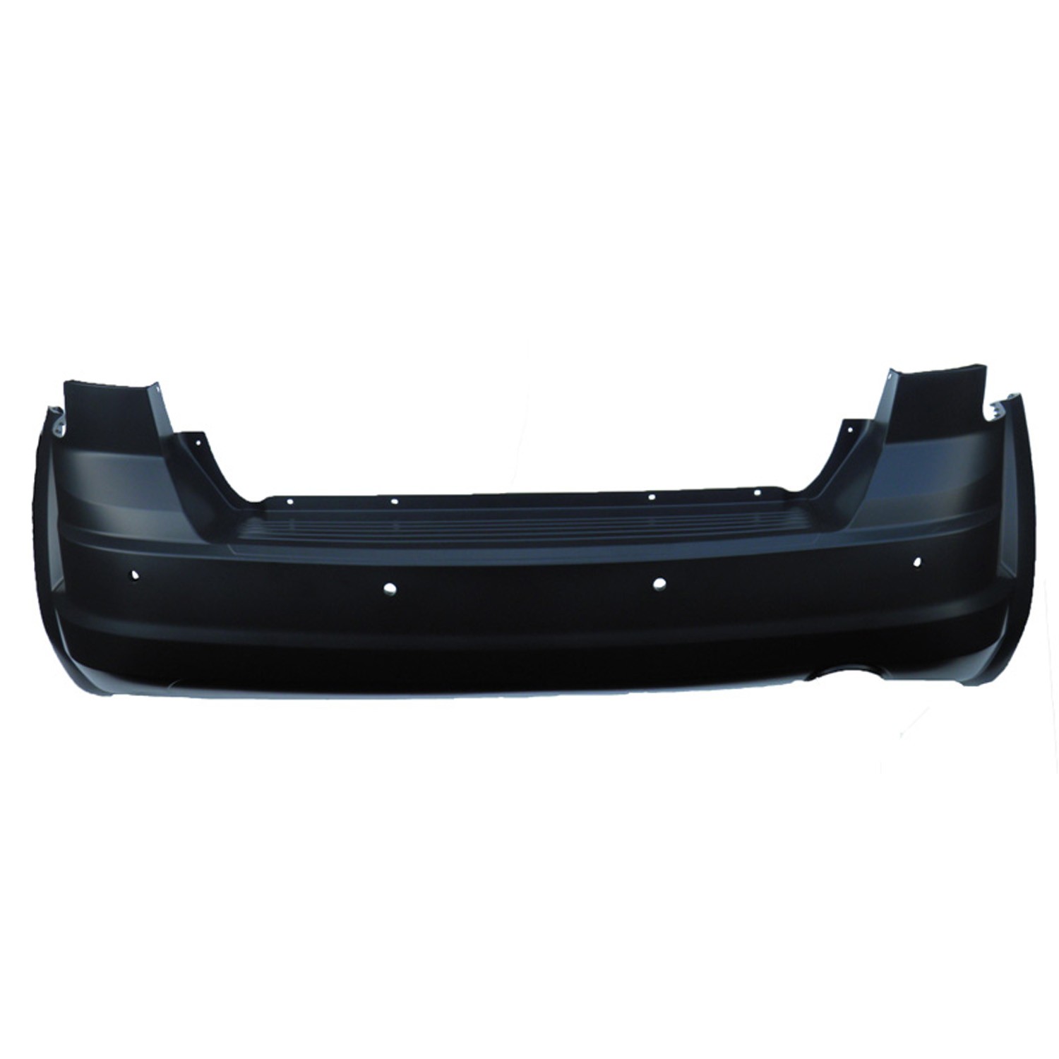 Bumper Cover Rear w/o Fascia 1 Pcs w/Parking Sensor Single Exhaust Primed for Dodge Journey 2011–2020