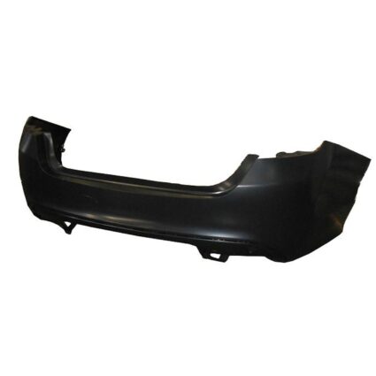 Bumper Cover Rear Dual Exhaust w/o Parallel Park Assist Primed CAPA for Chrysler 200 2015–2017