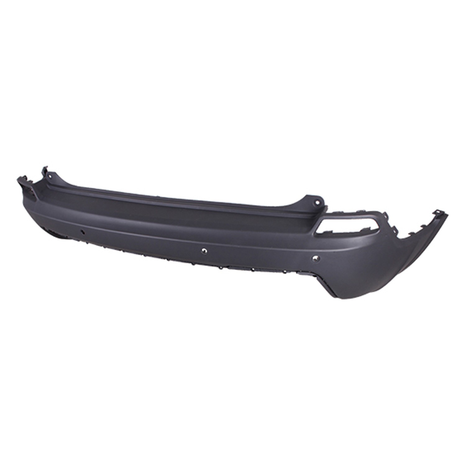 Bumper Cover Rear w/o Advanced Park Assist w/Park Assist Textured Black for Jeep Cherokee Limited Sport Latitude North Overland Altitude High Altitude Latitude Plus X Latitude Lux Upland 80th Anniversary Altitude Lux 2019–2023