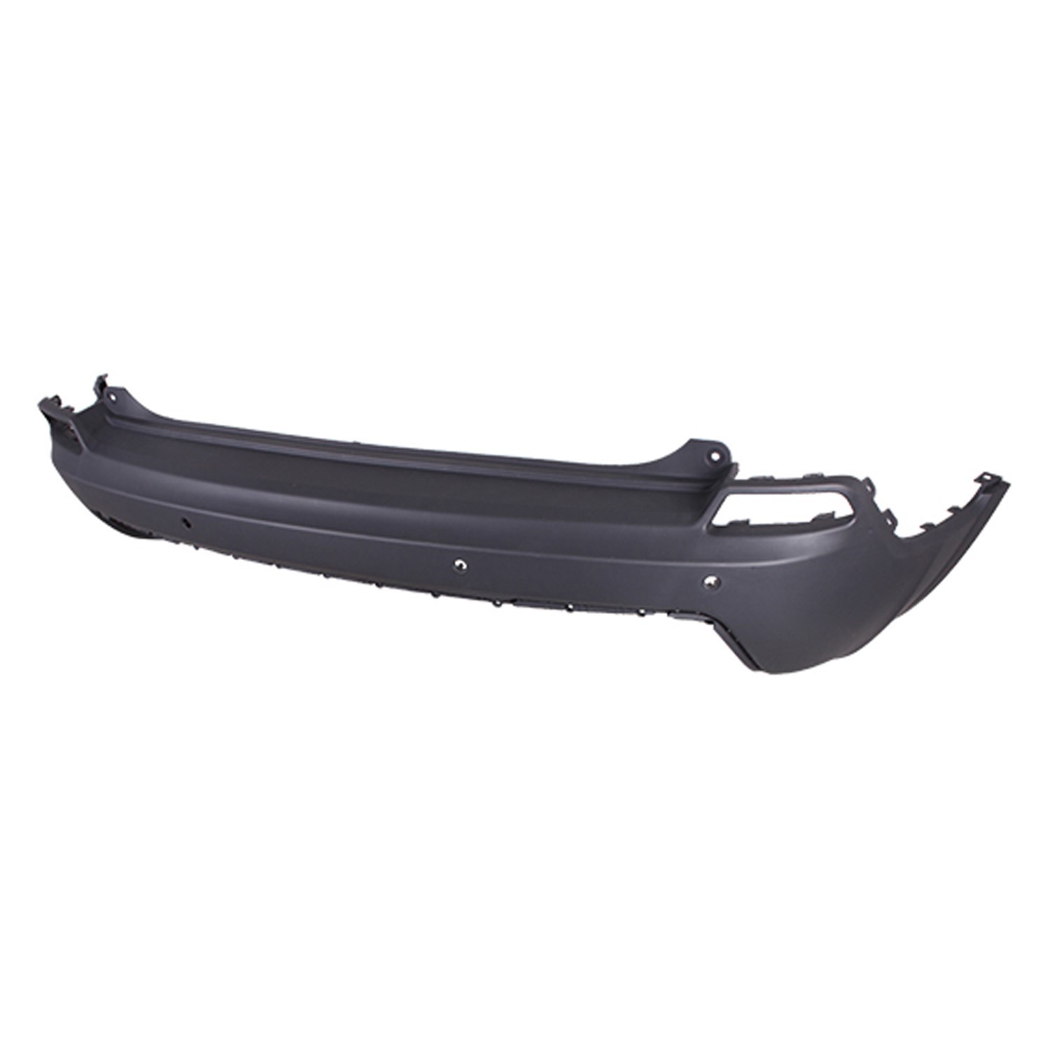 Bumper Cover Rear w/o Advanced Park Assist w/Park Assist Textured Black CAPA for Jeep Cherokee Limited Sport Latitude North Overland Altitude High Altitude Latitude Plus X Latitude Lux Upland 80th Anniversary Altitude Lux 2019–2023