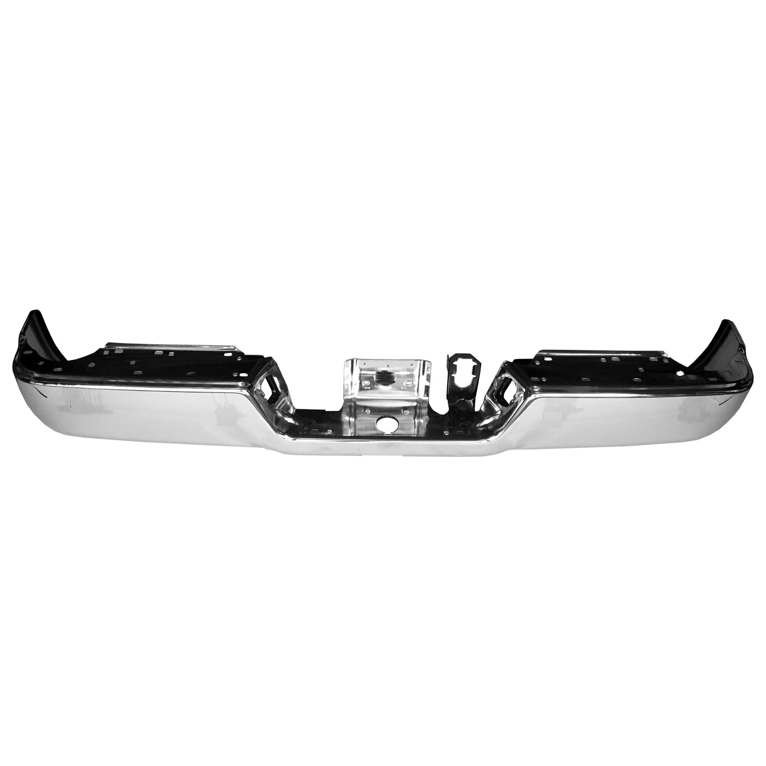 Bumper Face Bar Rear w/o Parking Sensors Chrome for Ram 3500 2500
