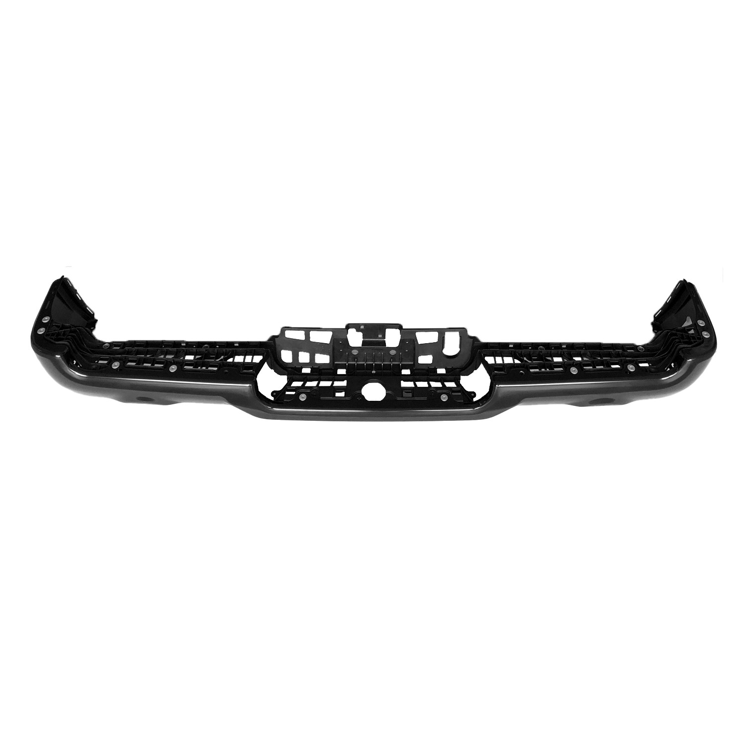 Bumper Face Bar Rear Dual Exhaust Black CAPA for Ram 1500 Rebel 2019–2024