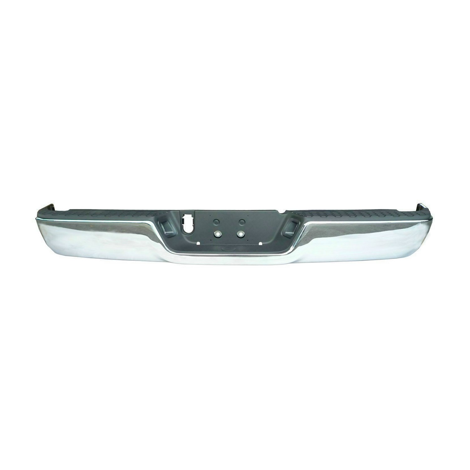 Bumper Assembly Rear w/o Parking Sensor w/o Park Sensor w/o Dual Exhaust w/Licence Lamps Chrome CAPA for Dodge Ram 2500 Ram 3500 Ram 1500 Ram 1500 2500 3500 1500 Classic