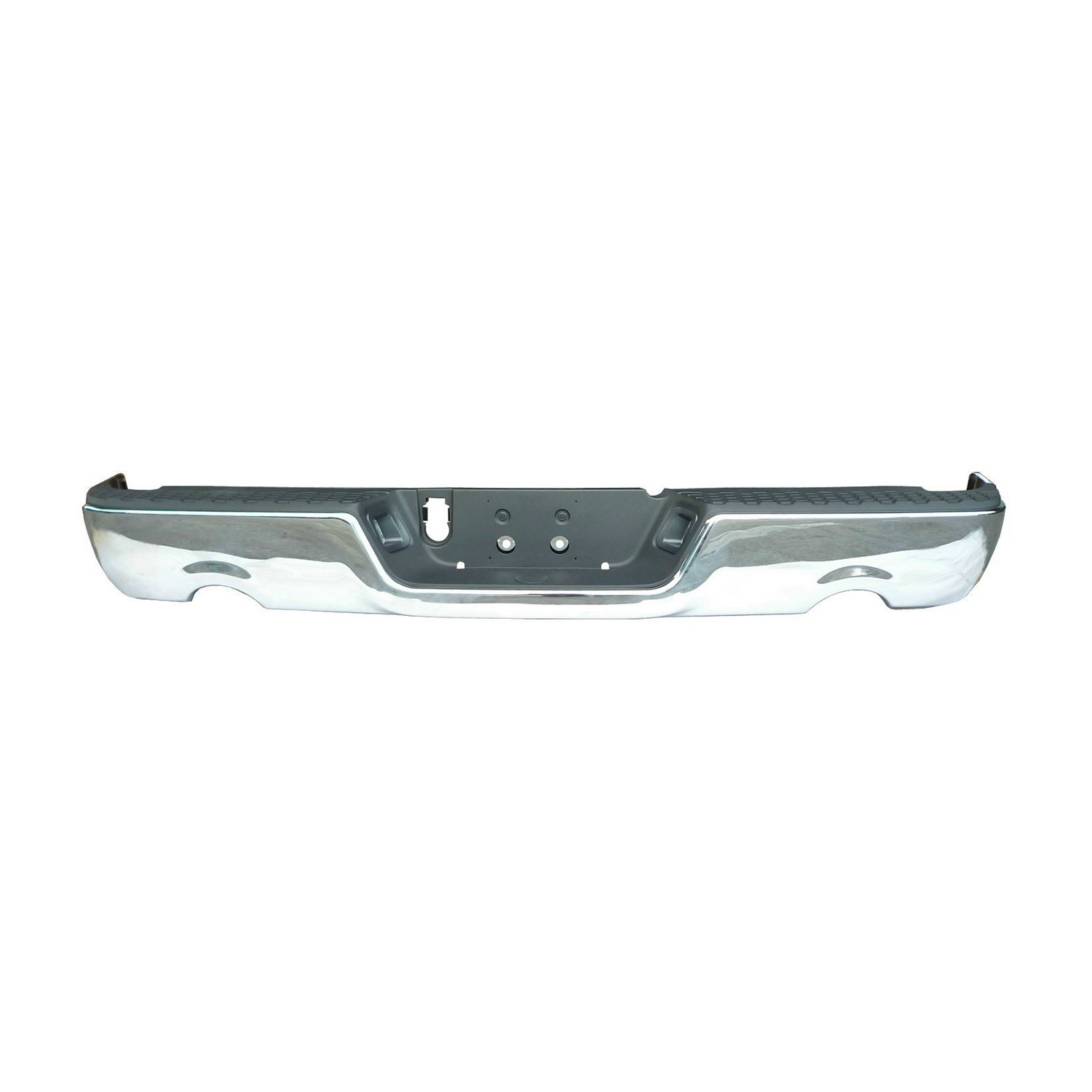 Bumper Assembly Rear w/Dual Exhaust w/o Parking Sensor w/Licence Lamps Chrome CAPA for Dodge Ram 1500 Ram 1500 1500 Classic