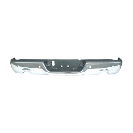 Bumper Assembly Rear w/Dual Exhaust w/Parking Sensor w/Licence Lamps Chrome CAPA for Dodge Ram 1500 Ram 1500 1500 Classic
