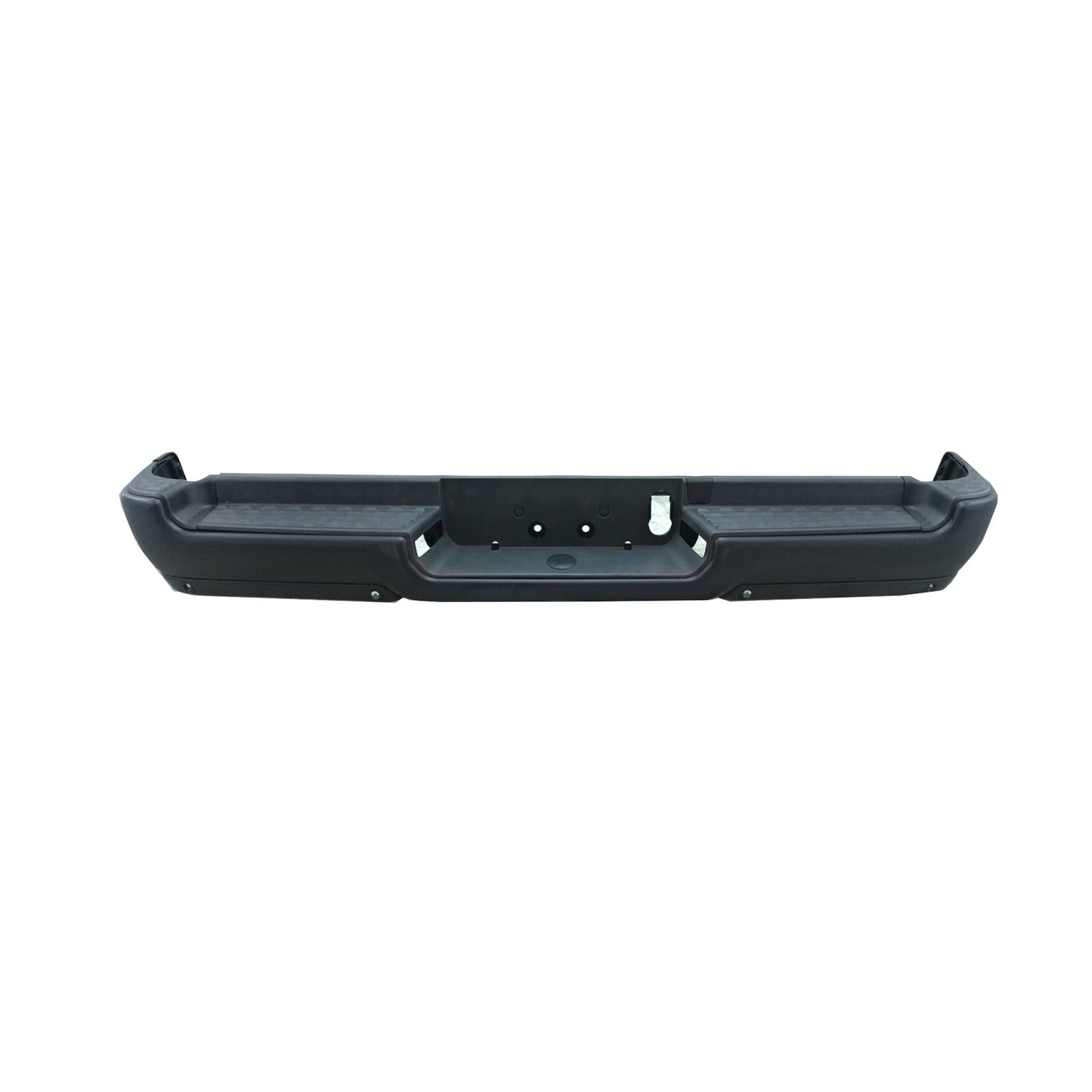 Bumper Assembly Rear Single Exhaust w/Adv Park w/Parking Sensor w/o Lamps Black CAPA for Ram 1500 Rebel 2019–2024