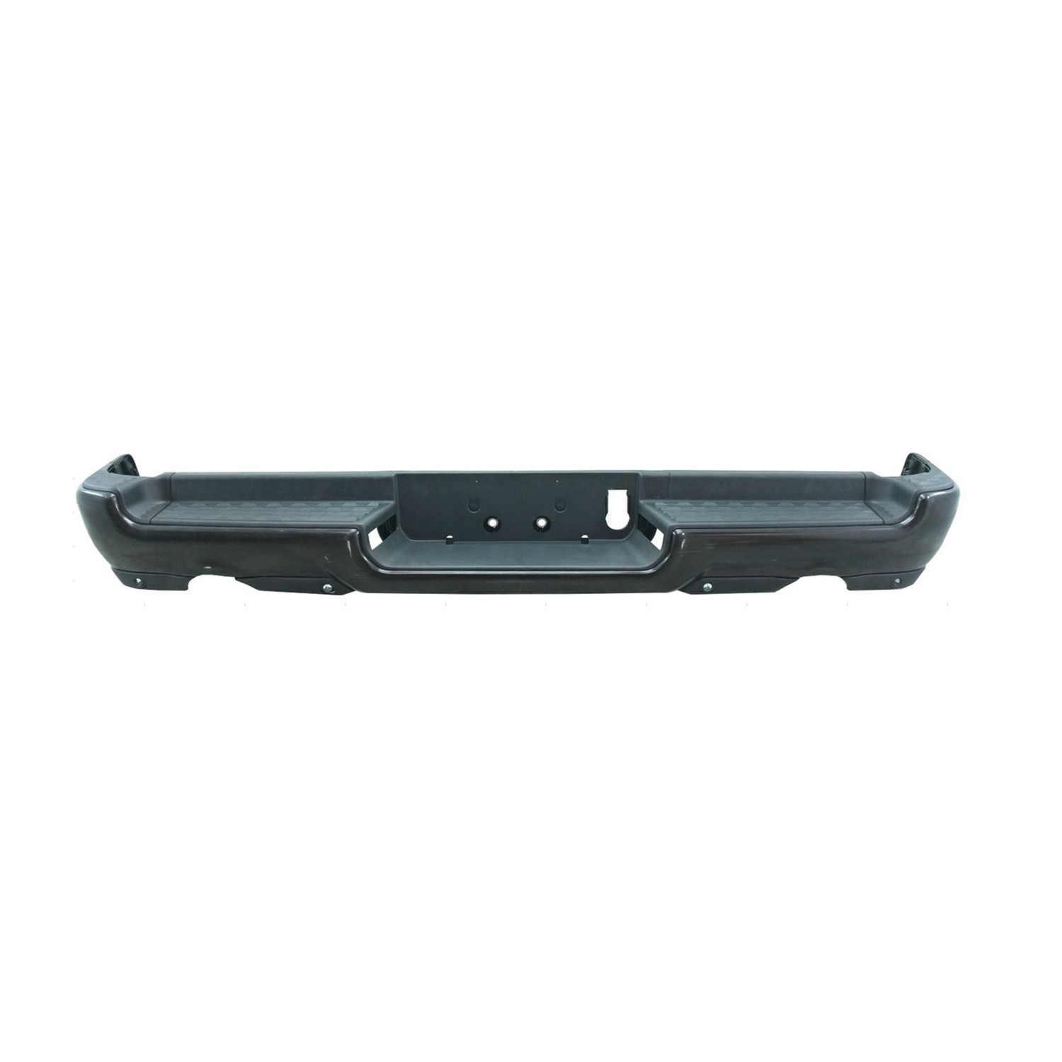 Bumper Assembly Rear Dual Exhaust w/o Adv Park w/Park Snsr w/o Lamps CAPA for Ram 1500 Limited Laramie Sport Big Horn Lone Star SLT SXT Laramie Longhorn HFE Longhorn Laramie Sport ST Hemi Sport Special Service TRX Limited Longhorn TRX Launch Edition Big Horn OffRoad 2019–2024