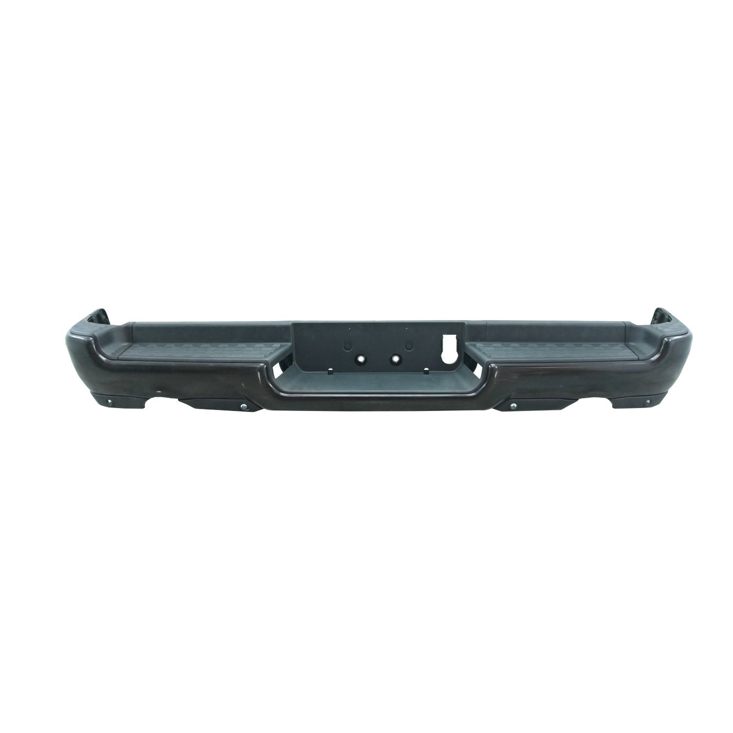 Bumper Assembly Rear Dual Exhaust w/o Adv Park w/Parking Sensor w/o Lamps Black CAPA for Ram 1500 Rebel 2019–2024