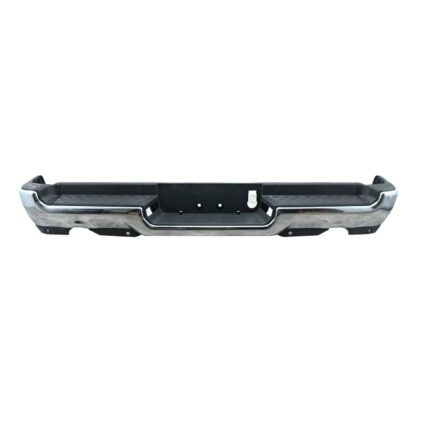 Bumper Assembly Rear Dual Exhaust w/Adv Park w/Park w/o Lamps Chrome CAPA for Ram 1500 Limited Laramie Sport Big Horn Lone Star SLT SXT Laramie Longhorn HFE Longhorn Laramie Sport ST Hemi Sport Special Service TRX Limited Longhorn TRX Launch Edition Big Horn OffRoad 2019–2024