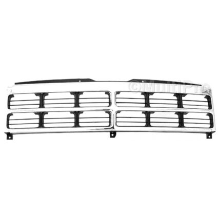 Grille Assembly Chrome & Black for Dodge Dakota 1991–1996