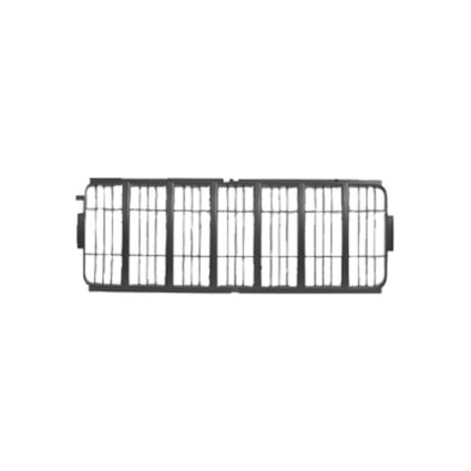 Grille Assembly Grille Insert Matte-Black for Jeep Liberty 2002–2004