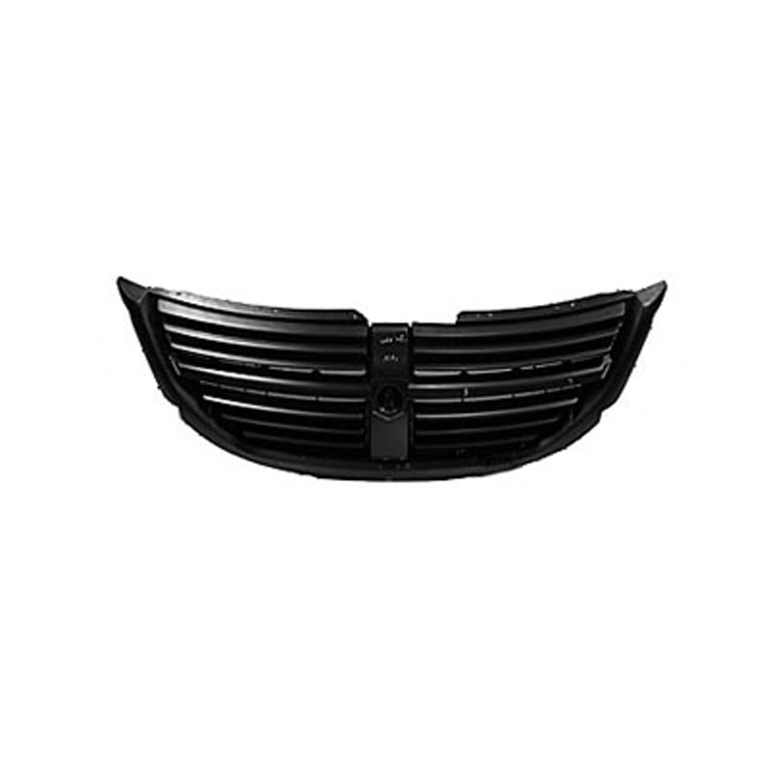 Grille Assembly 1-Piece Design Textured Plastic Primed Black CAPA for Dodge Caravan 2005–2007
