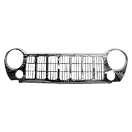 Grille Assembly Chrome CAPA for Jeep Liberty 2005–2007