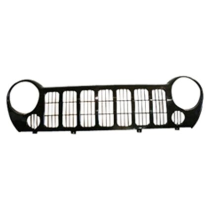 Grille Assembly Black w/o Fog Lamps CAPA for Jeep Liberty Sport Sport 65 Aniversario Sport Edicion Especial 2005–2007