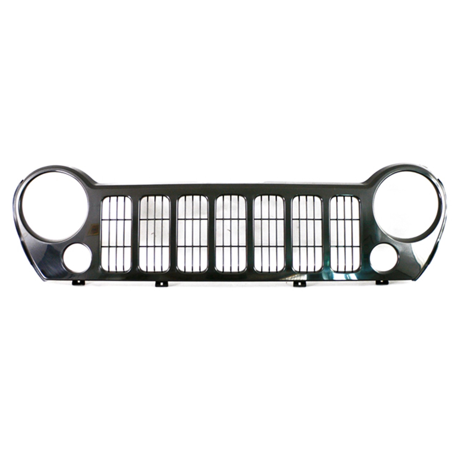 Grille Assembly Black w/Fog Lamps CAPA for Jeep Liberty Sport Sport 65 Aniversario Sport Edicion Especial 2005–2007