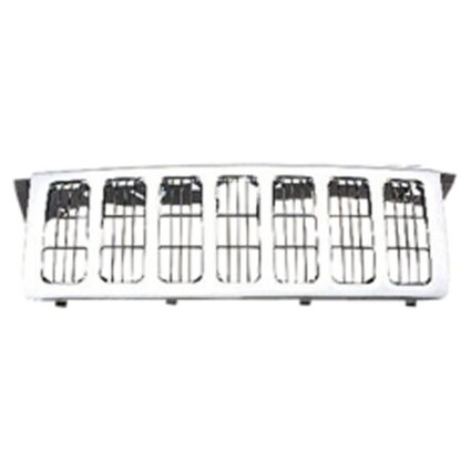 Grille Assembly w/Vertical Bar Insert Chrome for Jeep Commander 2006–2010
