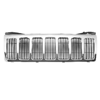 Grille Assembly Chrome Frame CAPA for Jeep Grand Cherokee Limited 2008–2010