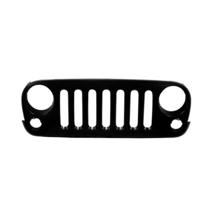 Grille Assembly Matte Black CAPA for Jeep Wrangler Wrangler JK