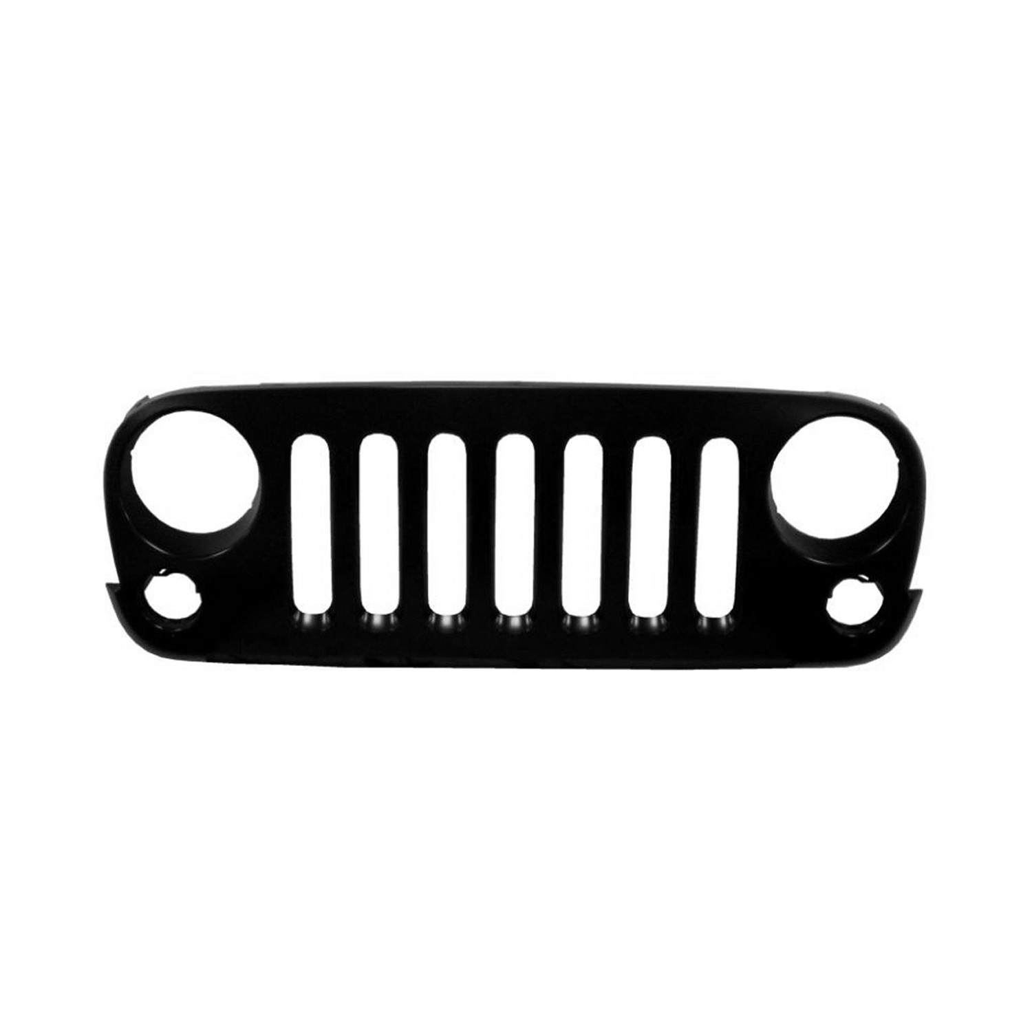 Grille Assembly Matte Black CAPA for Jeep Wrangler Wrangler JK