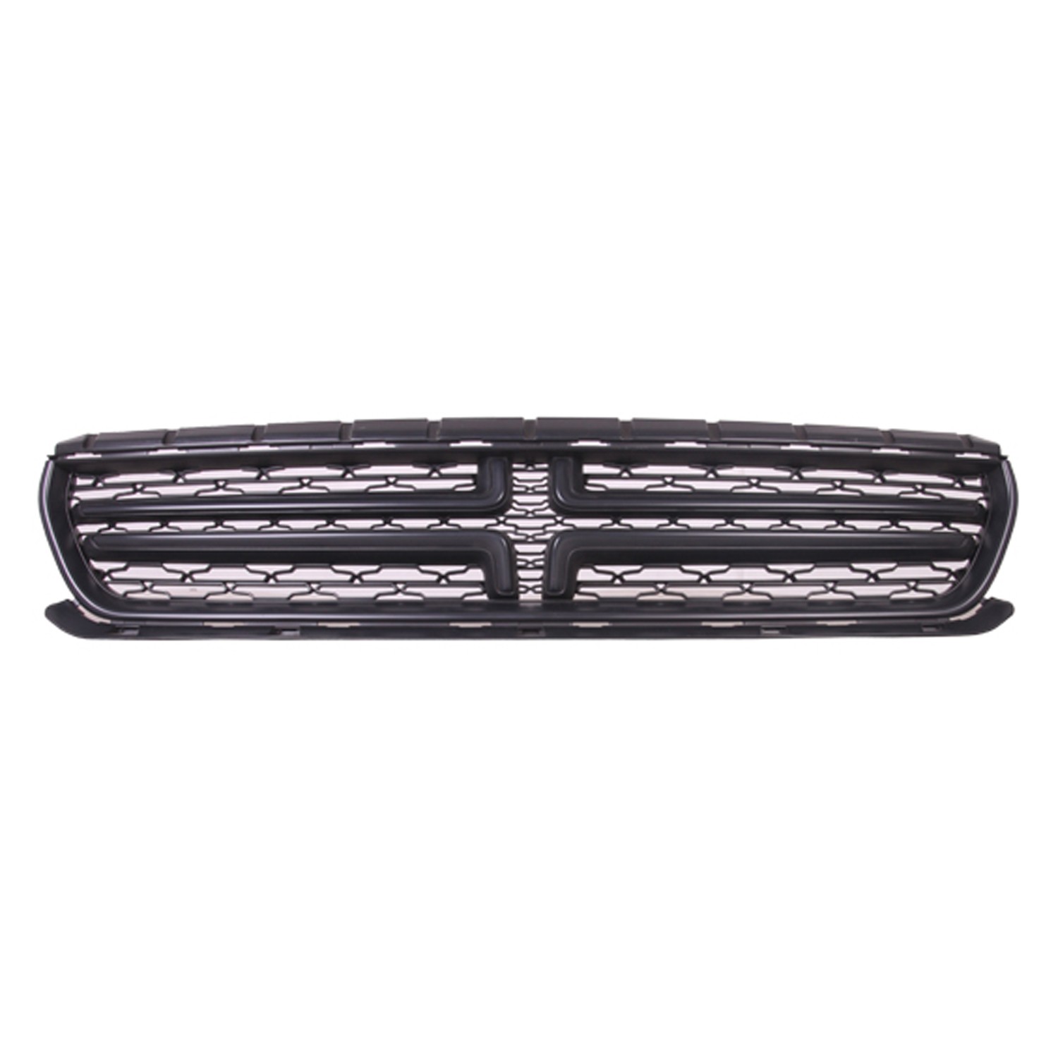 Grille Assembly w/o Hood Scoop Flat Black CAPA for Dodge Charger 2015–2022