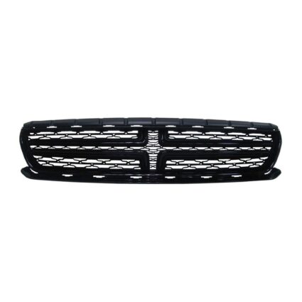 Grille Assembly w/o Hood Scoop w/o Chrome Gloss Black for Dodge Charger 2015–2023