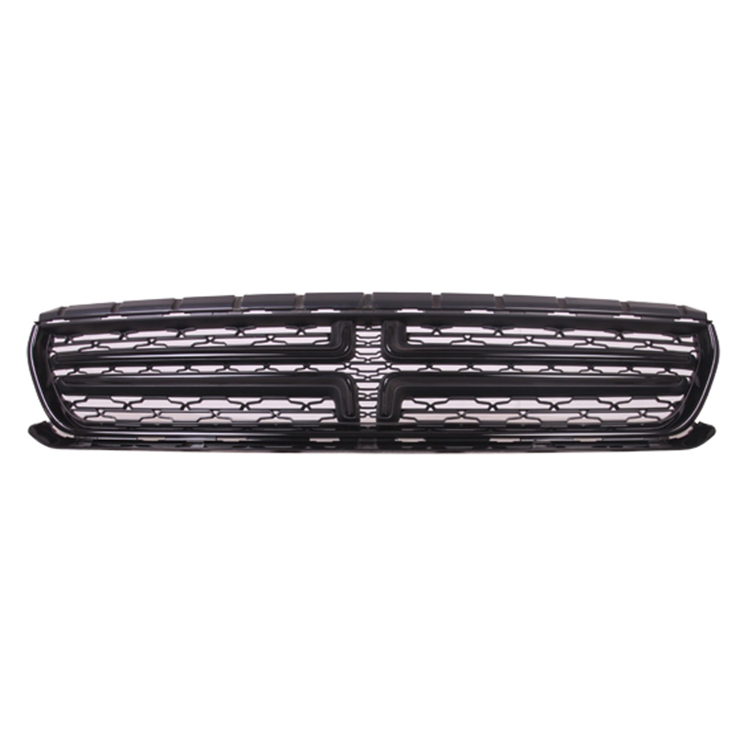 Grille Assembly w/o Hood Scoop w/o Chrome Gloss Black CAPA for Dodge Charger 2015–2023