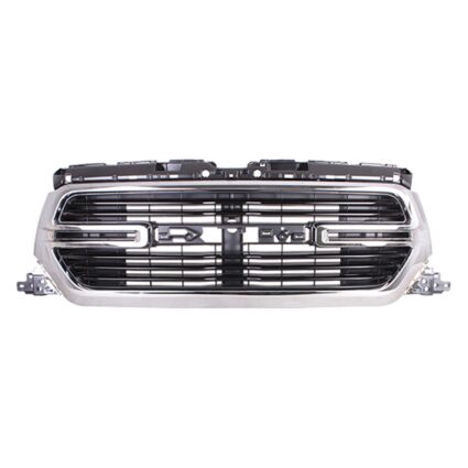 Grille Assembly w/Surround View Camera Black Chrome CAPA for Ram 1500 Laramie Big Horn Laramie Longhorn Laramie Sport 2019–2022